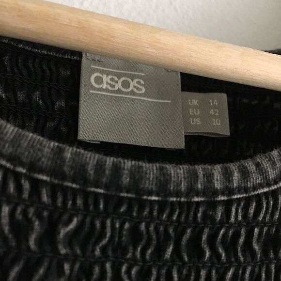 ASOS Pleated Sleeveless Sheath Crewneck Dress - Picture 2 of 4